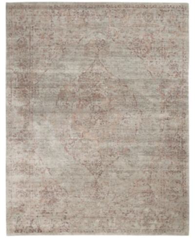 Nourison Lucent Lcn07 Silver And Red 8'6" X 11'6" Area Rug In Silver/red