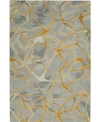 Nourison Symmetry Smm05 Gray 5'3" X 7'9" Area Rug In Gray