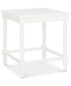 Safavieh Liviah Modern Coastal Bamboo Accent Table In Distressed White