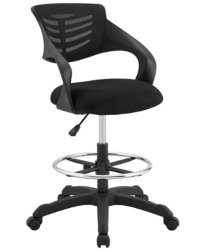 Modway Thrive Mesh Drafting Chair In Black