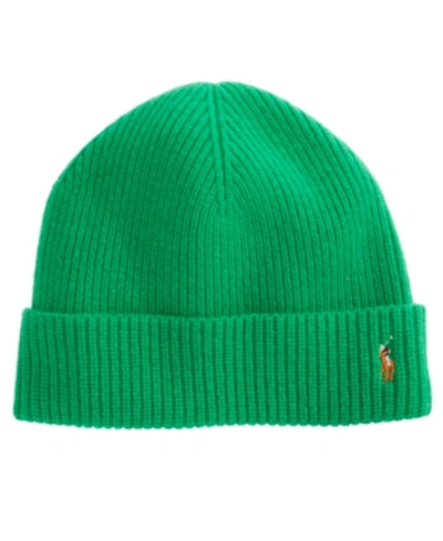 Polo Ralph Lauren Men's Signature Cuff Hat In Green