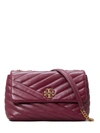 Tory Burch Women's Small Kira Chevron Leather Shoulder Bag In Bordeaux