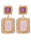 CHRISTIE NICOLAIDES ROSALINA EARRINGS ROSE & PINK