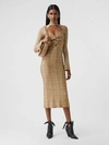 BURBERRY Cut-out Check Stretch Jersey Dress