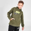 NIKE NIKE KIDS' SPORTSWEAR HBR CLUB FLEECE HOODIE,5622819