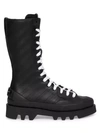 GIVENCHY Lug-Sole Logo Leather Combat Boots