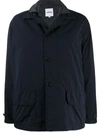 Aspesi Reversible Buttoned Jacket In Blue