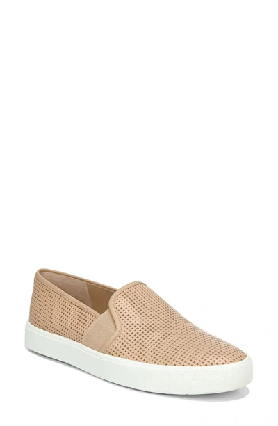 Vince Women's Blair Perforated Leather Slip-on Sneakers In Nocolor