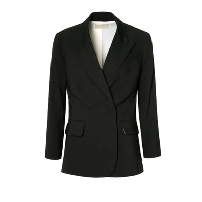AGGI BY HALEWSKI WOMEN'S RAMONA NEUTRAL BLACK BLAZER