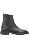 THOM BROWNE LEATHER CHELSEA BOOTS