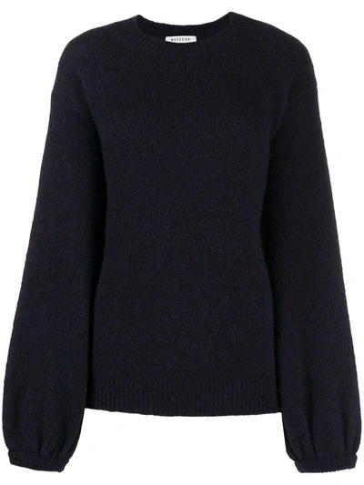 Masscob Elasticated Cuffs Jumper In Blue