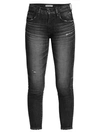 Moussy Vintage Prichard Mid-rise Skinny Jeans In Black