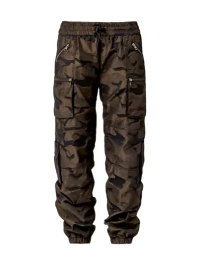 Blanc Noir Airborne Camo Pants In Olive Camo