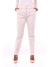 PESERICO PESERICO WOMEN'S BEIGE COTTON PANTS,P0464706083BEIGECHIARO 48