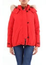 ADD ADD WOMEN'S RED POLYESTER DOWN JACKET,WAW442ROSSO 42