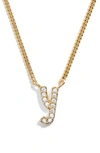 BAUBLEBAR CRYSTAL GRAFFITI INITIAL PENDANT NECKLACE,75018