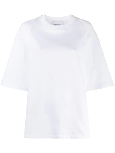 Lourdes Short-sleeve Box-fit T-shirt In White