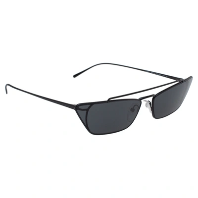 Pre-owned Prada Black Spr 64u Ultravox Cateye Sunglasses