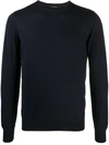 Tagliatore Jens Fine Knit T-shirt In Navy