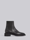 Thom Browne Black Crepe Sole Chelsea Boots In Black