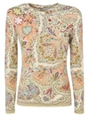 ETRO PAISLEY PRINT SWEATER IN IVORY COLOR