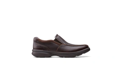 Clarks Bradley Step Mens Leather Slip On Loafers In Brown