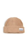 GANNI Recycled Wool Knit Beanie