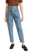 PHILOSOPHY DI LORENZO SERAFINI QUILTED WAIST JEANS