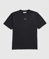 Drôle De Monsieur Crew Neck Slogan T-shirt With Straight Hem In Black