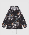 Comme Des Garçons Shirt Abstract Print Lightweight Jacket In Black