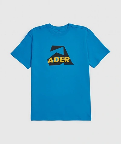 Ader Error Mixed Logo T-shirt In Blue