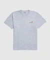 Carhartt American Script Grey Mélange Cotton T-shirt In Grey