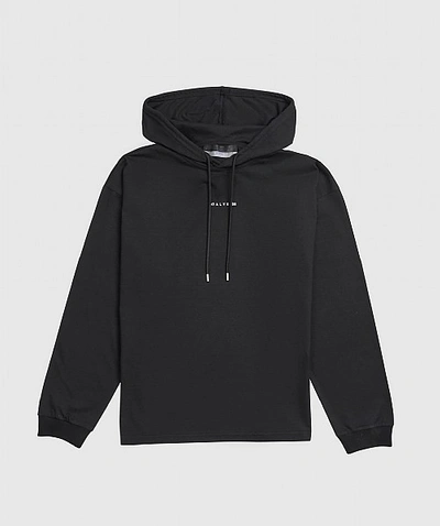 Alyx Visual Hooded Long Sleeve T-shirt In Black