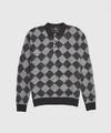 NEEDLES CHECKERED POLO KNITTED SWEATER