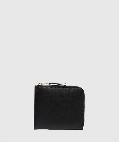 Comme Des Garçons Sa3100 Classic Leather Zip Wallet In Black
