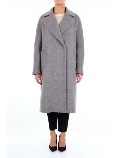 Les Copains Women's Grey Wool Coat