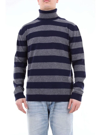 Altea Men's Grey Wool Sweater
