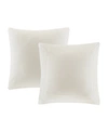 Natori N  Hanae Yarn-dyed Sham, European In White