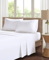 Madison Park Peached Cotton Percale 4-pc. Sheet Set, California King In White