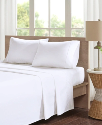 MADISON PARK PEACHED COTTON PERCALE 4-PC. SHEET SET, CALIFORNIA KING