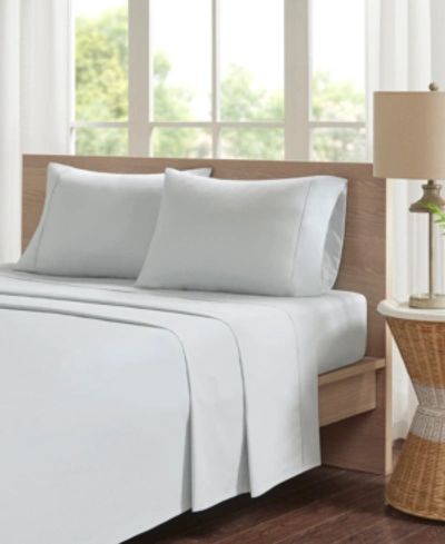 Madison Park Peached Cotton Percale 4-pc. Sheet Set, California King In Grey