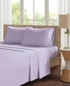 Madison Park Peached Cotton Percale 4-pc. Sheet Set, California King In Purple
