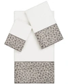 Linum Home Spots 3-piece Embellished Towel In White