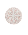 Madison Park Casablanca Tufted Cotton Bath Rug, 25" X 25" Bedding In Blush