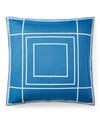 Ralph Lauren Sandra Geometric Decorative Pillow, 20" X 20" Bedding In Blue