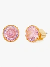 Kate Spade That Sparkle Round Earrings In Pink