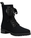 Kate Spade Winton Knit Lug-sole Combat Boots In Black Knit