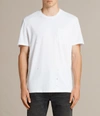 Allsaints Musica Crewneck Tee In Optic White