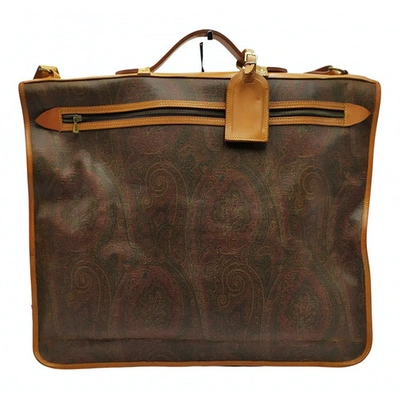 Pre-owned Etro Brown Cloth Travel Bag
