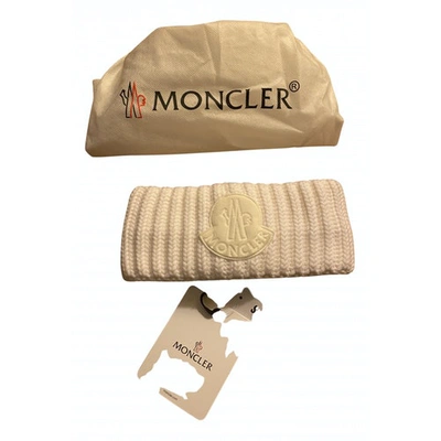 Pre-owned Moncler White Wool Hat